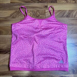adidas Pink Patterned Tank Top